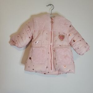 Betsey Johnson toddler pink puffy coat